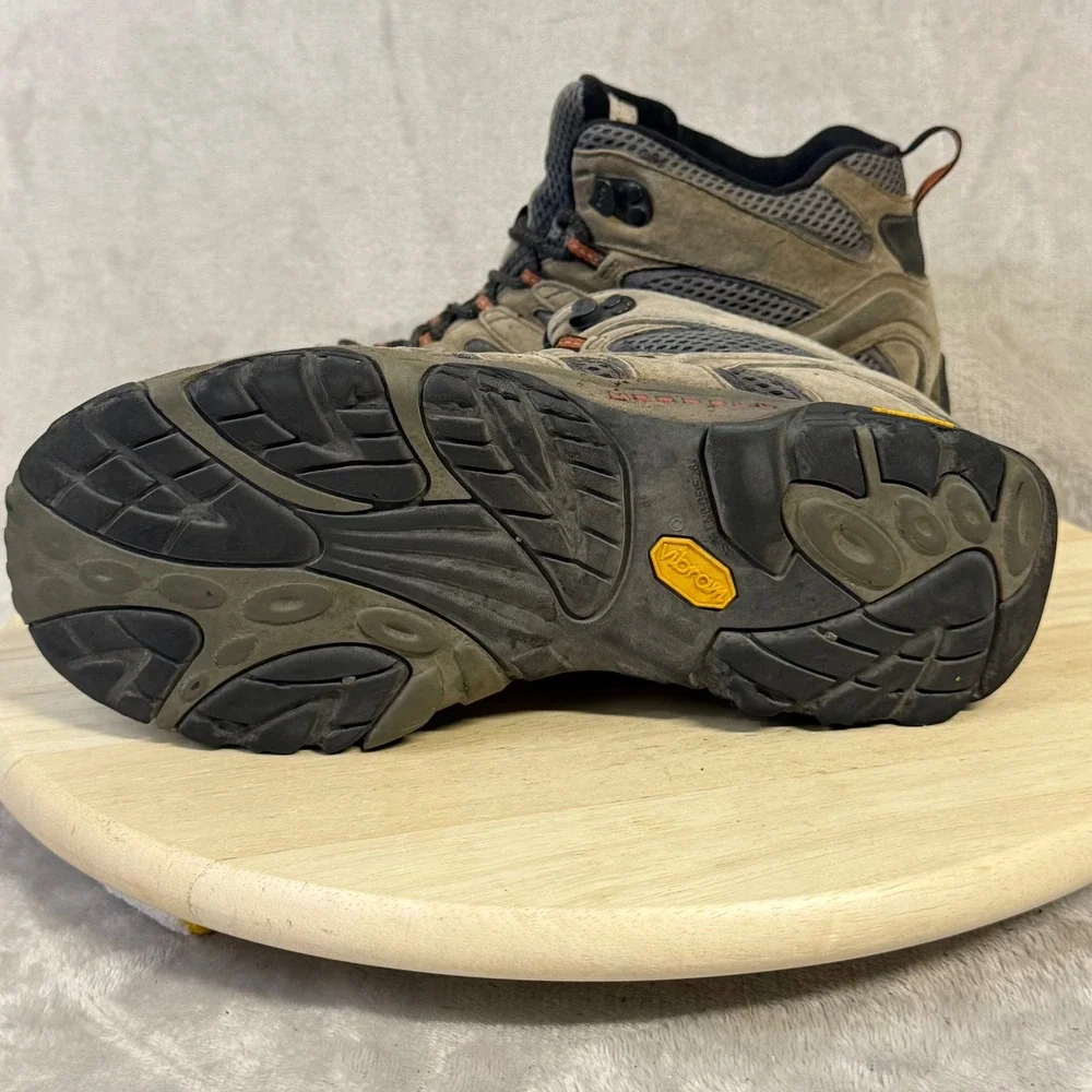 Merrell Moab 2 Mid Waterproof Hiking Boots Mens 10 Earth Brown J06053 Vibram